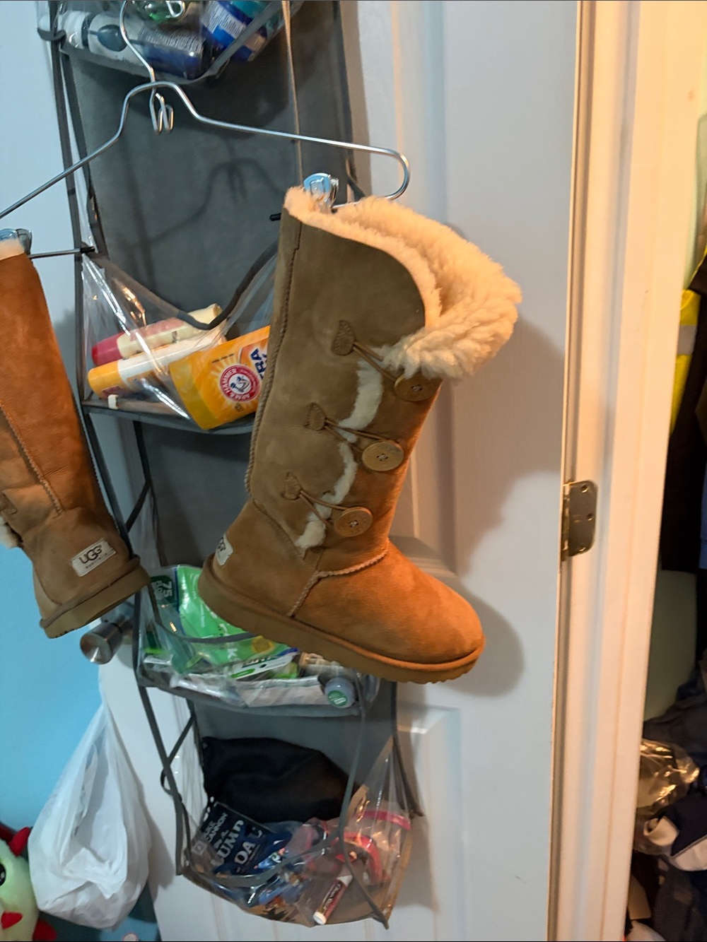 UGG Bailey Chestnut Button-Detail Sheepskin Boots